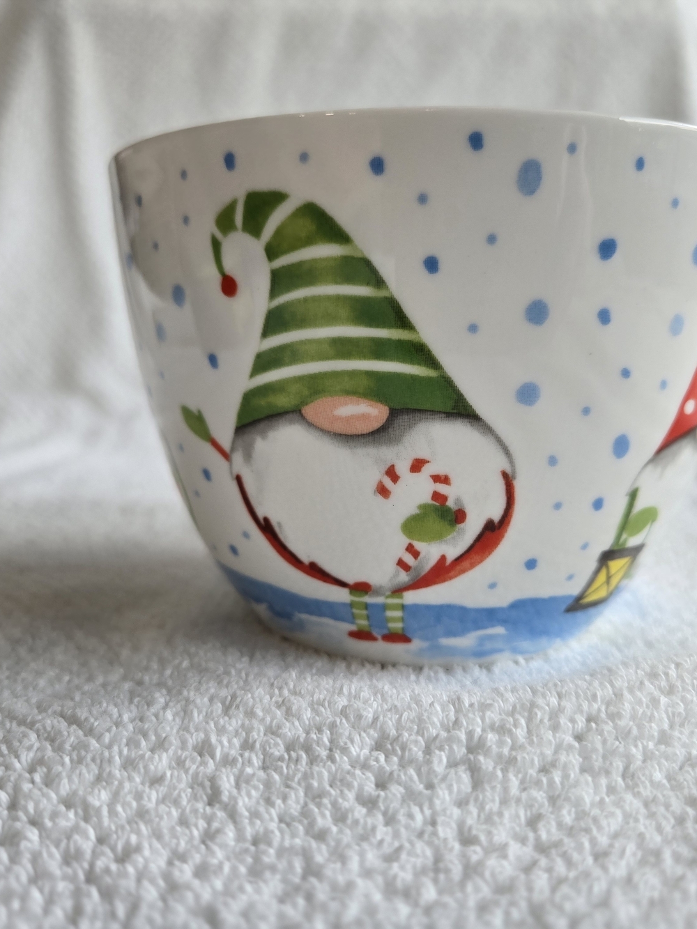 Gnome Holiday Bone China  Mug